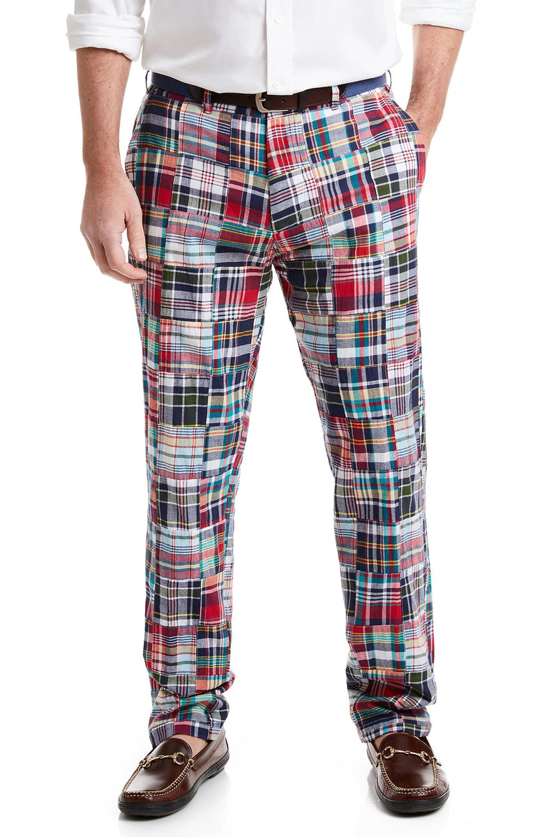 Harbor Pant Chancellor Patch Madras Mens Pants Castaway Nantucket Island