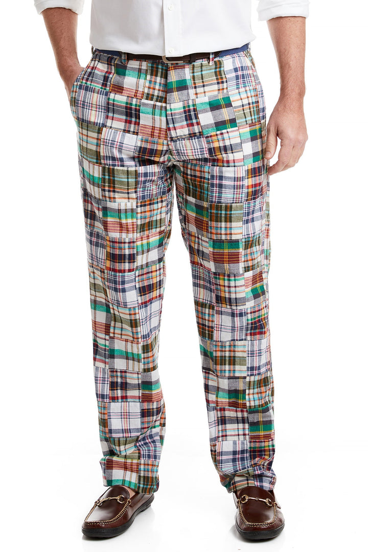 Castaway Mens Authentic Patch Madras Pant Osterville Plaid