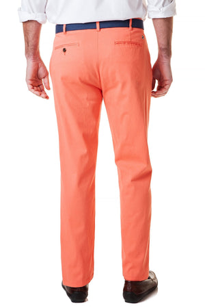 Harbor Pant Stretch Twill Coral - Castaway Nantucket Island