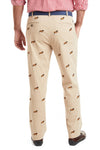 Harbor Pant Stretch Twill Khaki with Clydesdale MENS EMBROIDERED PANTS Castaway Nantucket Island