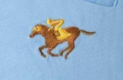Harbor Pant Stretch Twill Liberty With Racing Horses - MENS EMBROIDERED PANTS - Castaway Nantucket Island