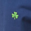 Harbor Pant Stretch Twill Nantucket Navy With Shamrock - MENS EMBROIDERED PANTS - Castaway Nantucket Island