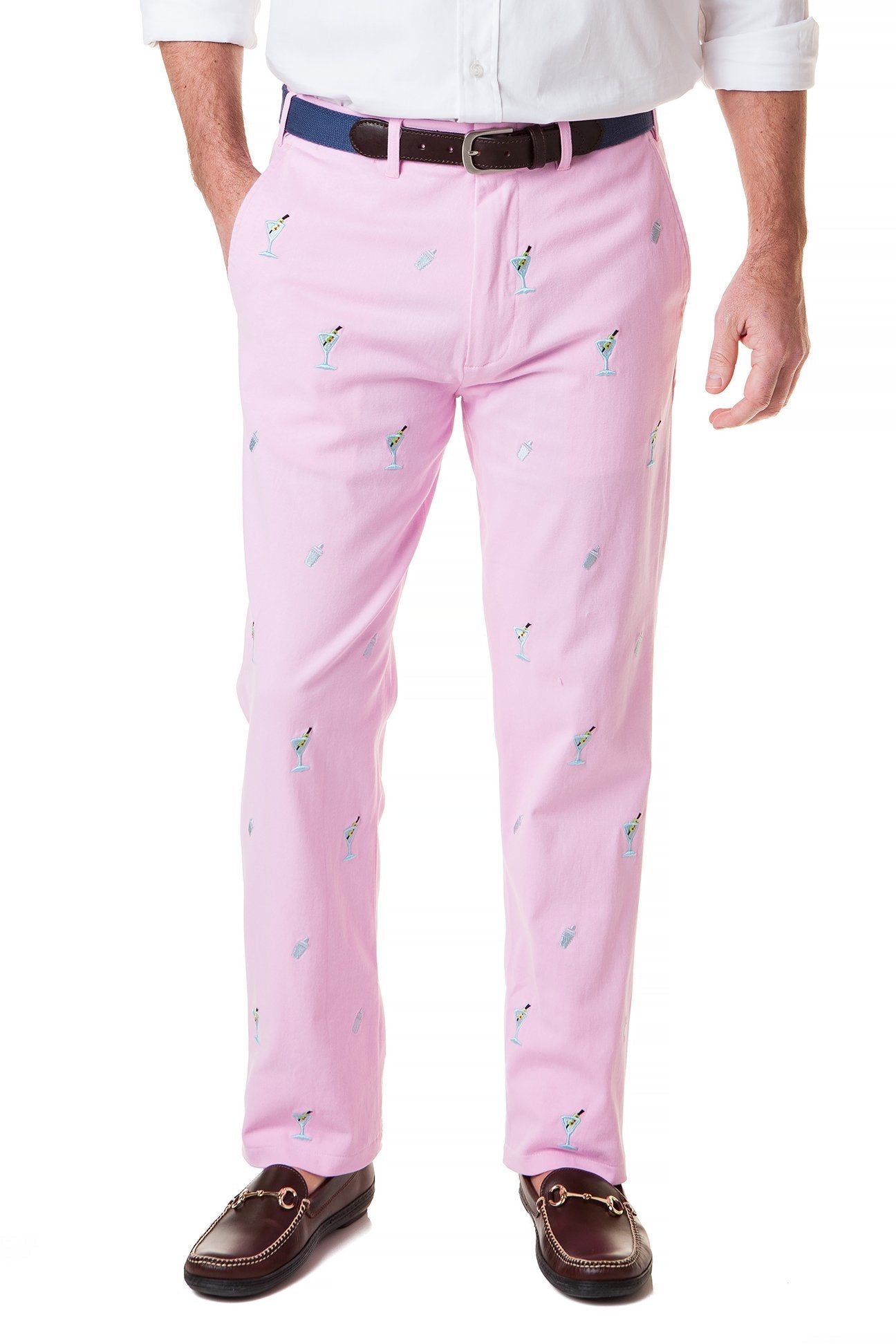 Harbor Pant Stretch Twill Pink with Martini & Shaker 34 / Pink / 34" Harbor Pant Stretch Twill Pink with Martini & Shaker 34 / Pink / 34"