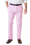 Harbor Pant Stretch Twill Pink with Martini & Shaker - Castaway Nantucket Island