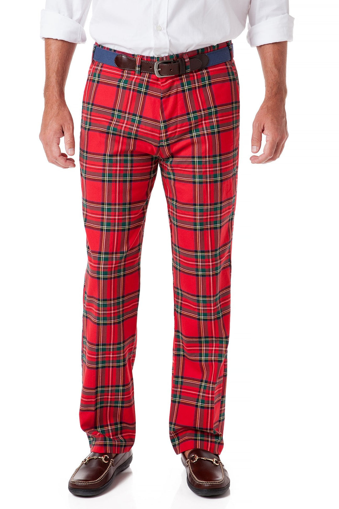 Castaway Mens Christmas Pant Twill Royal Stewart Tartan Plaid