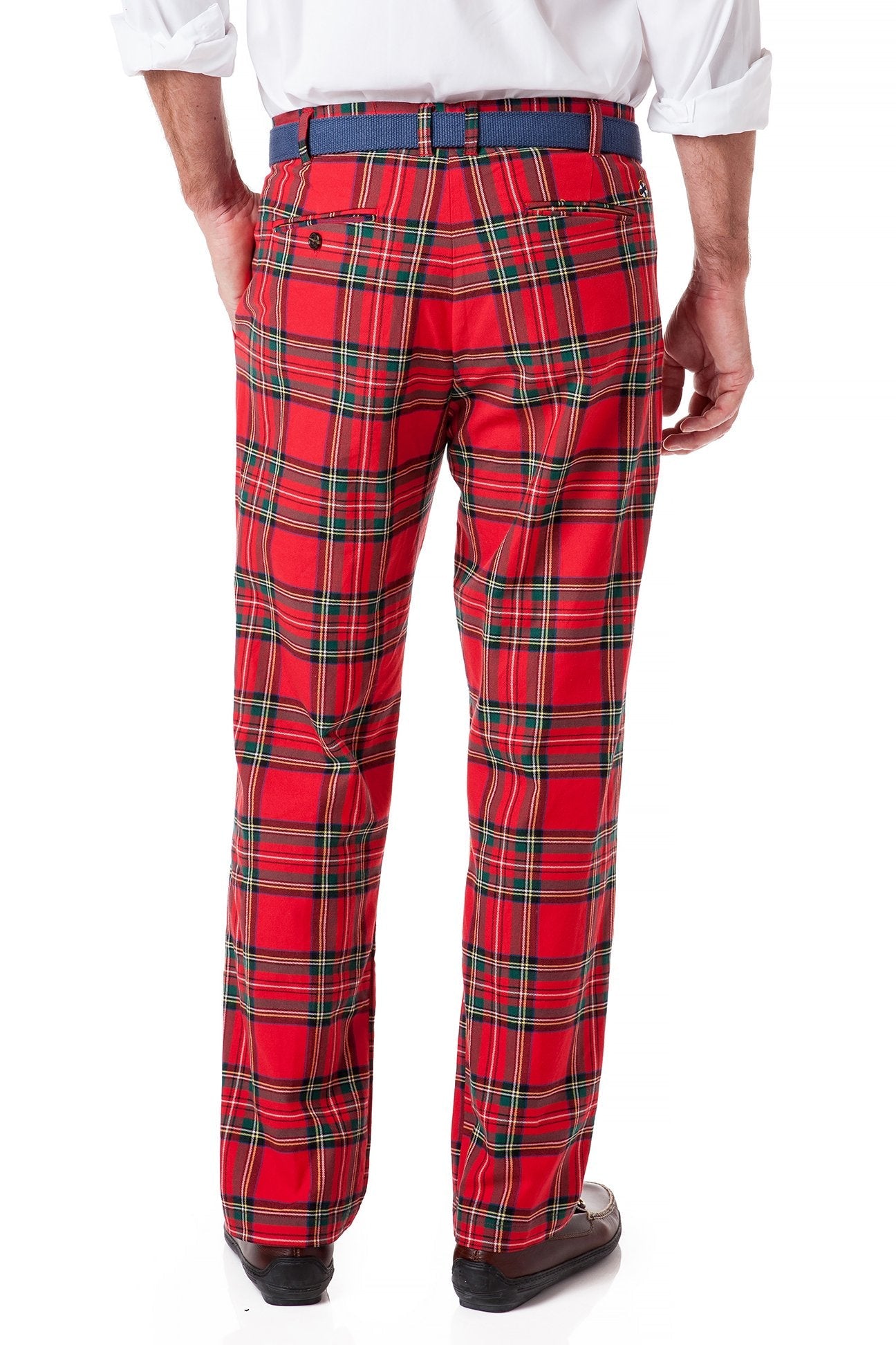 Harbor Pant Stretch Twill Royal Stewart Tartan Plaid - Castaway Nantucket Island