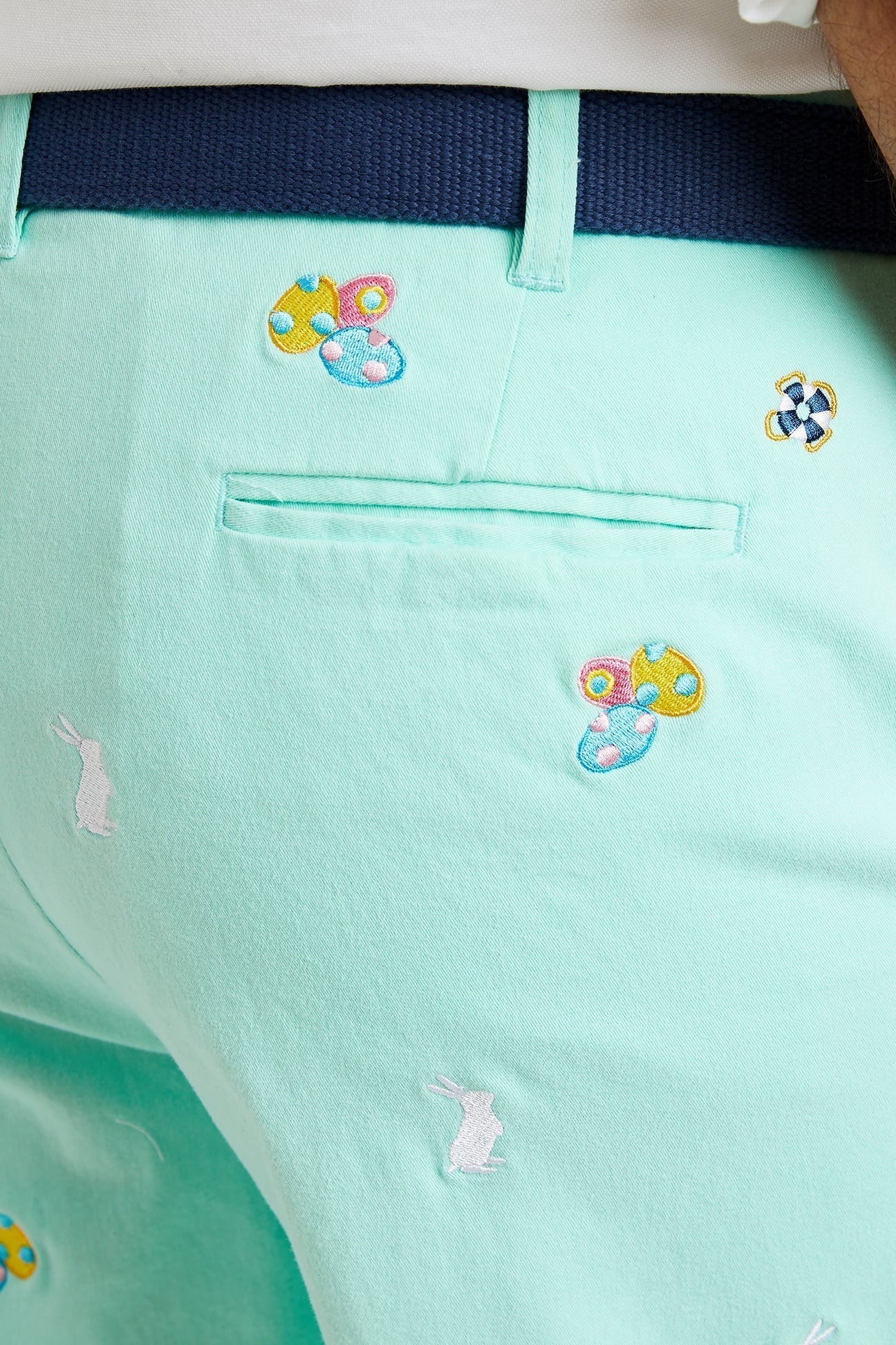Harbor Pant Stretch Twill Seagrass with Easter Eggs & Bunny 28 / Green