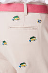 Harbor Pant Stretch Twill Stone with Woody & Christmas Tree - Castaway Nantucket Island