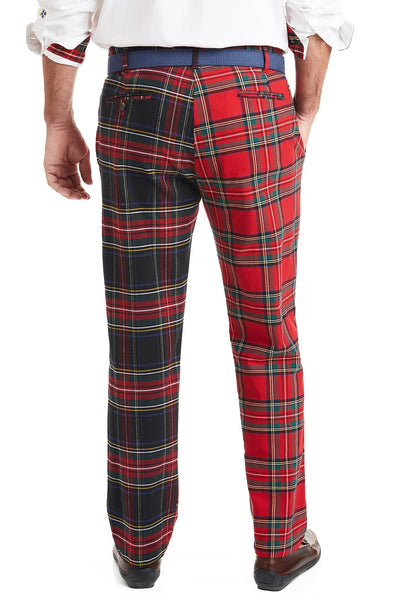 Harbor Pant Stretch Twill Tartan Panel MENS PANTS Castaway Nantucket Island