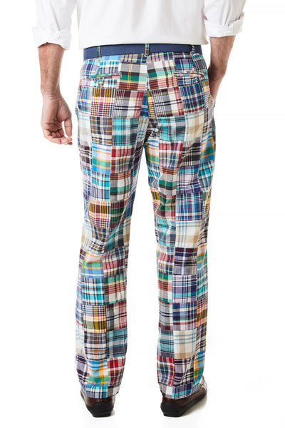 Harbor Pant Village Patch Madras - Castaway Nantucket Island