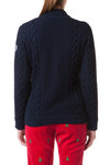 Holebrook Sweater Annika Navy WP 1/4 Zip - ARCHIVED - Castaway Nantucket Island
