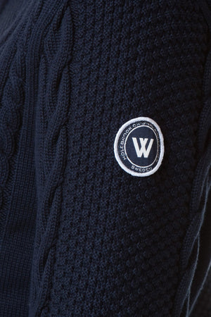 Holebrook Sweater Annika Navy WP 1/4 Zip - ARCHIVED - Castaway Nantucket Island