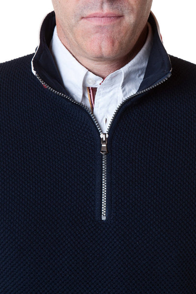 Holebrook Sweater Classic WP Navy - MENS OUTERWEAR - Castaway Nantucket Island