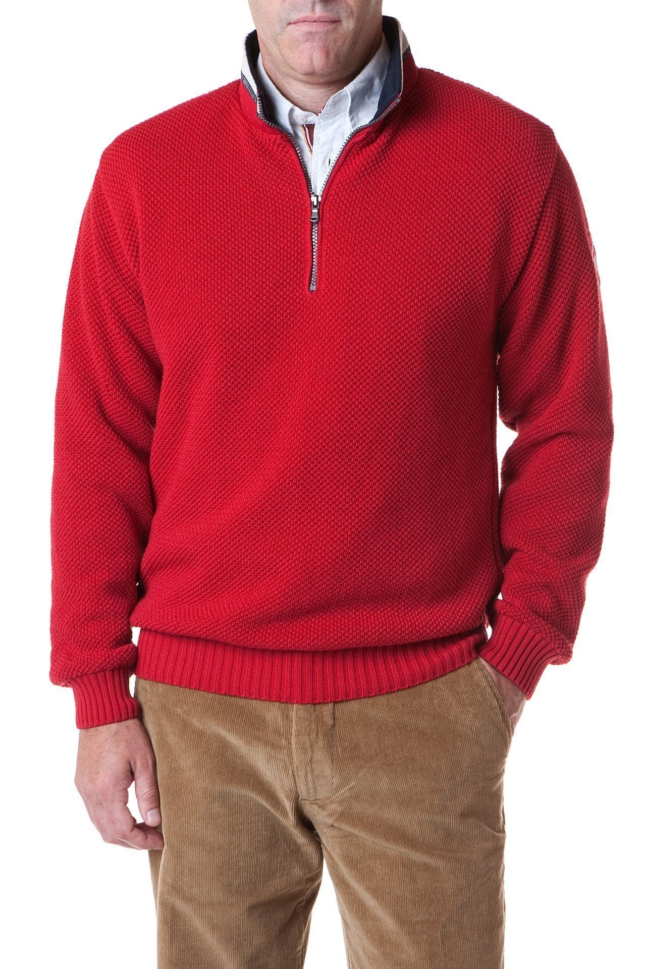 Holebrook Sweater Classic WP Red - MENS OUTERWEAR - Castaway Nantucket Island