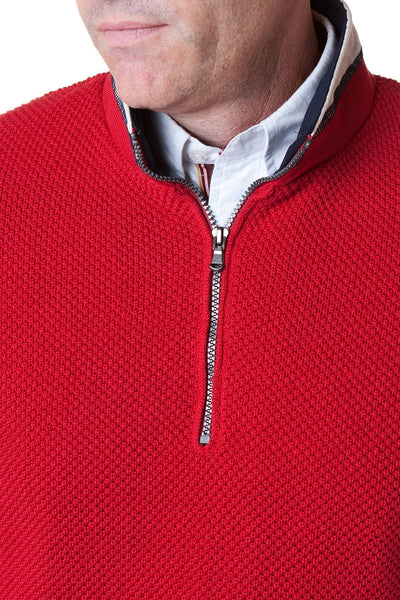 Holebrook Sweater Classic WP Red - MENS OUTERWEAR - Castaway Nantucket Island