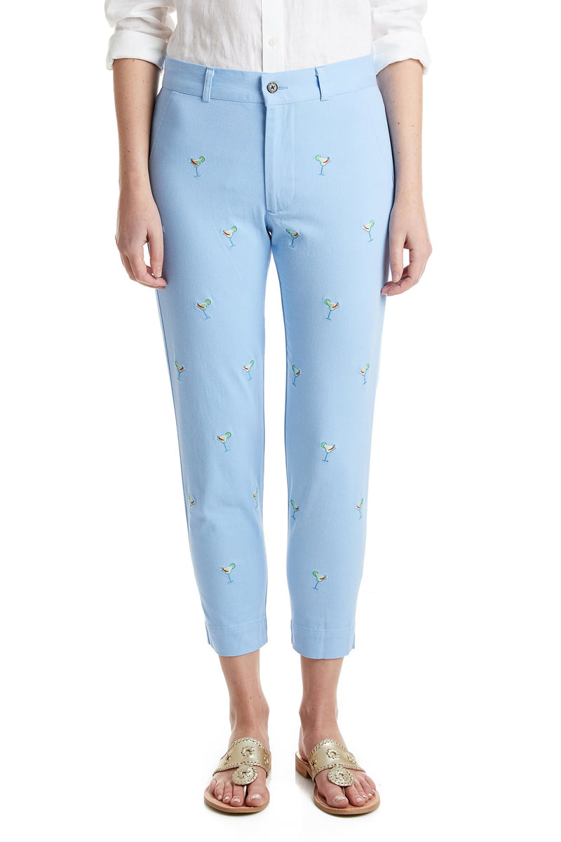 Ladies Ankle Capri Stretch Twill Liberty with Spicy Margarita LADIES PANT Castaway Nantucket Island