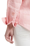 Ladies Button Down Shirt Pink Linen LADIES SHIRTS Castaway Nantucket Island
