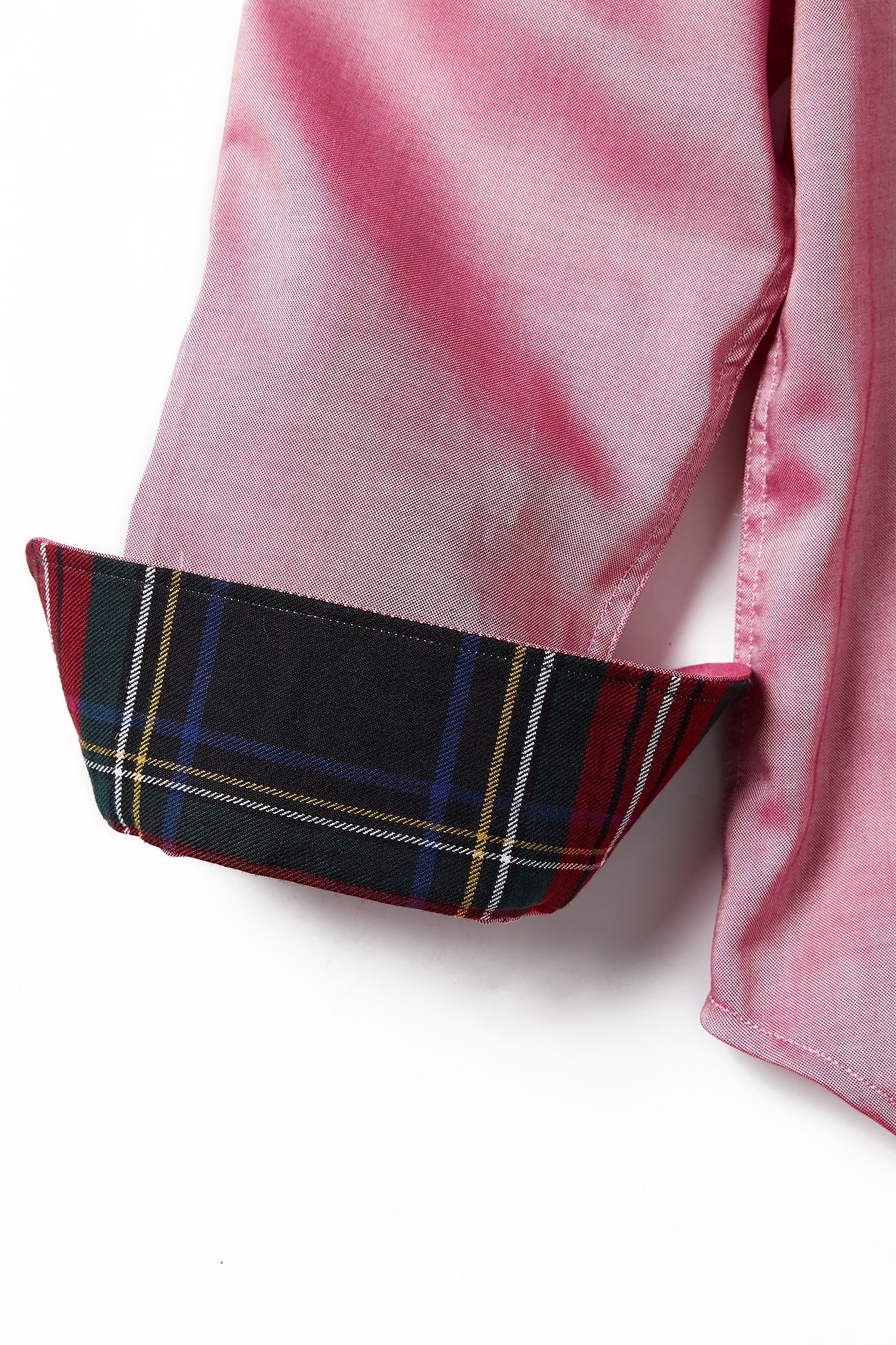 Ladies Button Down Shirt Red Oxford with Black Stewart Trim LADIES SHIRTS Castaway Nantucket Island