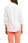 Ladies Button Down Shirt White Linen LADIES SHIRTS Castaway Nantucket Island