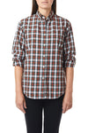Ladies Buttondown Shirt Dress Stewart Tartan - Castaway Nantucket Island