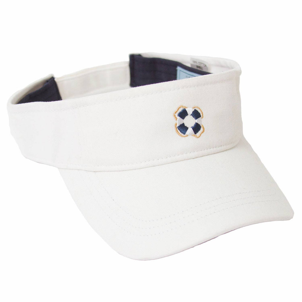 Lifering Visor White - MENS ACCESSORIES - Castaway Nantucket Island
