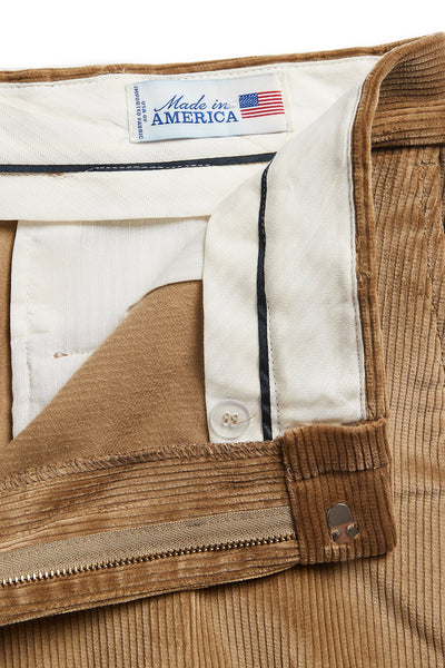 Men's English Stretch Cord Pant Khaki - Castaway Nantucket Island