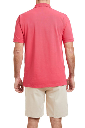 Onshore Polo Shirt Sunset Red POLOS & TEES Castaway Nantucket Island