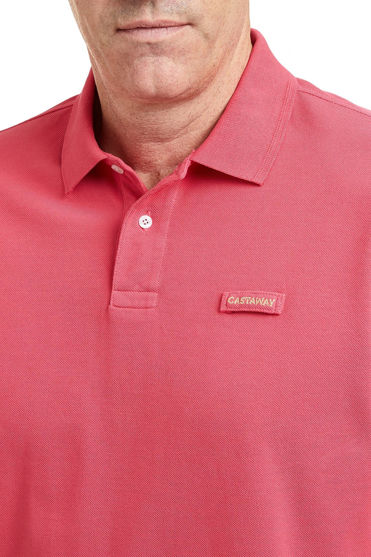 Onshore Polo Shirt Sunset Red POLOS & TEES Castaway Nantucket Island