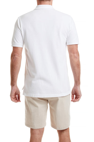 Onshore Polo Shirt White POLOS & TEES Castaway Nantucket Island