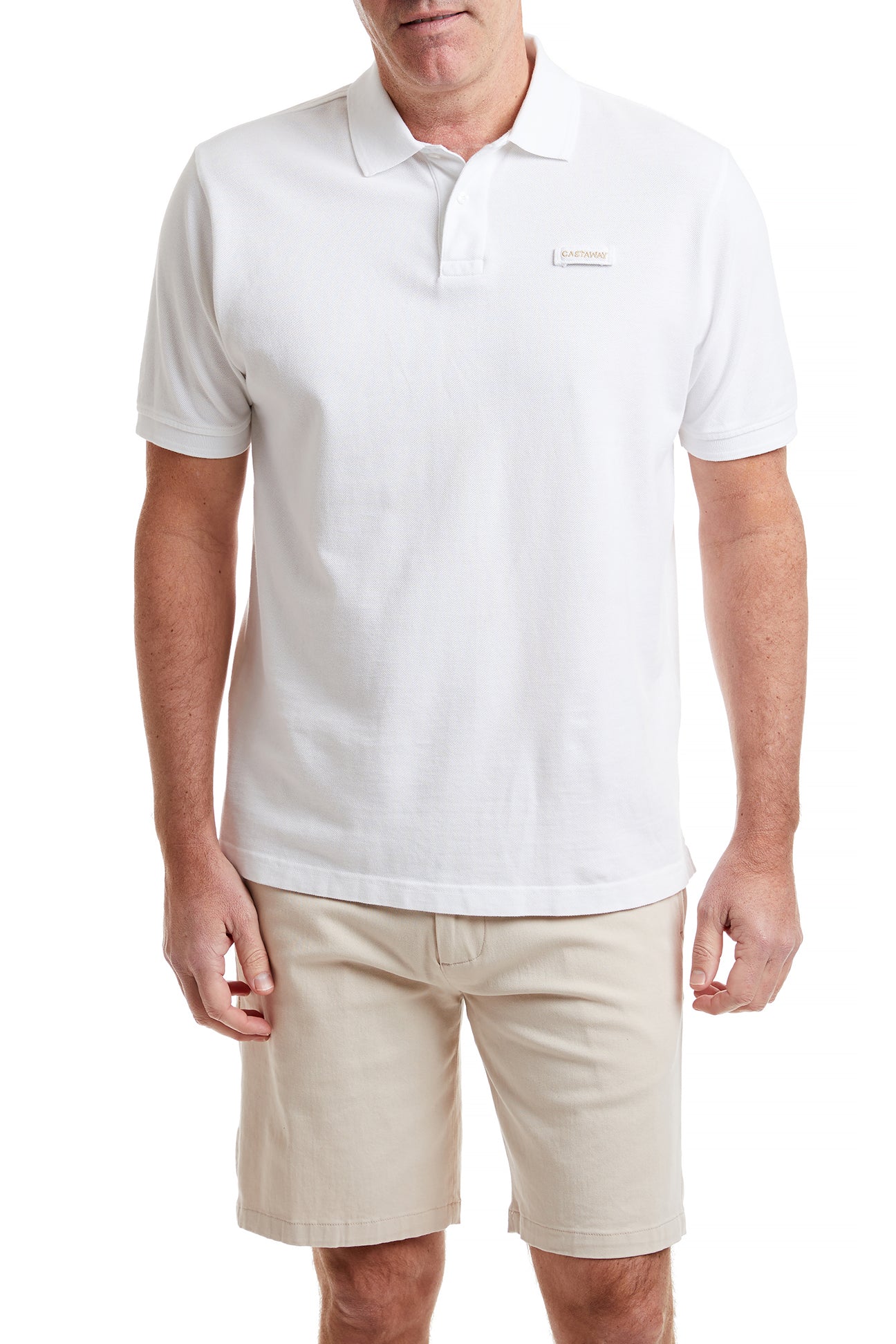 Onshore Polo Shirt White POLOS & TEES Castaway Nantucket Island