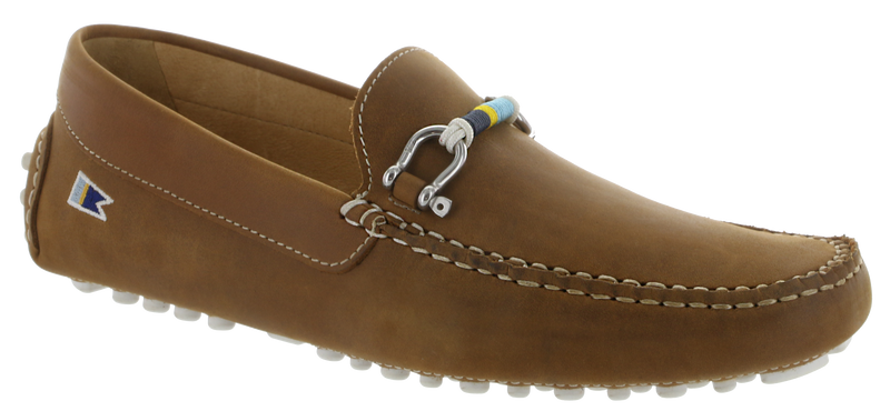 Riomar Deck Driver Crazy Horse Tan w/Riomar Burgee Bearing MENS ACCESSORIES Riomar