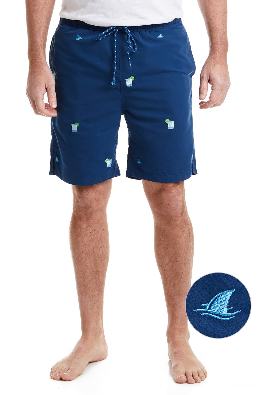 Sandbar Swim Suit Nantucket Navy with Fin & Tonic MENS BATHING SUITS Castaway Nantucket Island