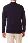 Shetland Crew Neck Sweater Dark Navy - MENS OUTERWEAR - Castaway Nantucket Island