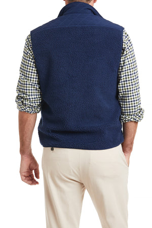 Sherpa Vest Nantucket Navy MENS OUTERWEAR Castaway Nantucket Island
