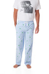 Sleeper Pant Blue Oxford with Pot Leaf - Castaway Nantucket Island