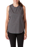 Sleeveless Top Festive Plaid - Castaway Nantucket Island
