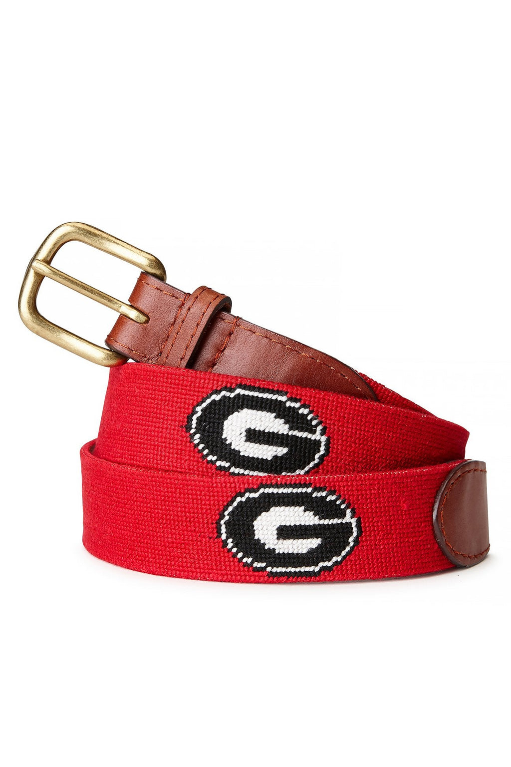 Smathers and Branson Needlepoint Belt University of Georgia Bulldogs - Castaway Nantucket Island