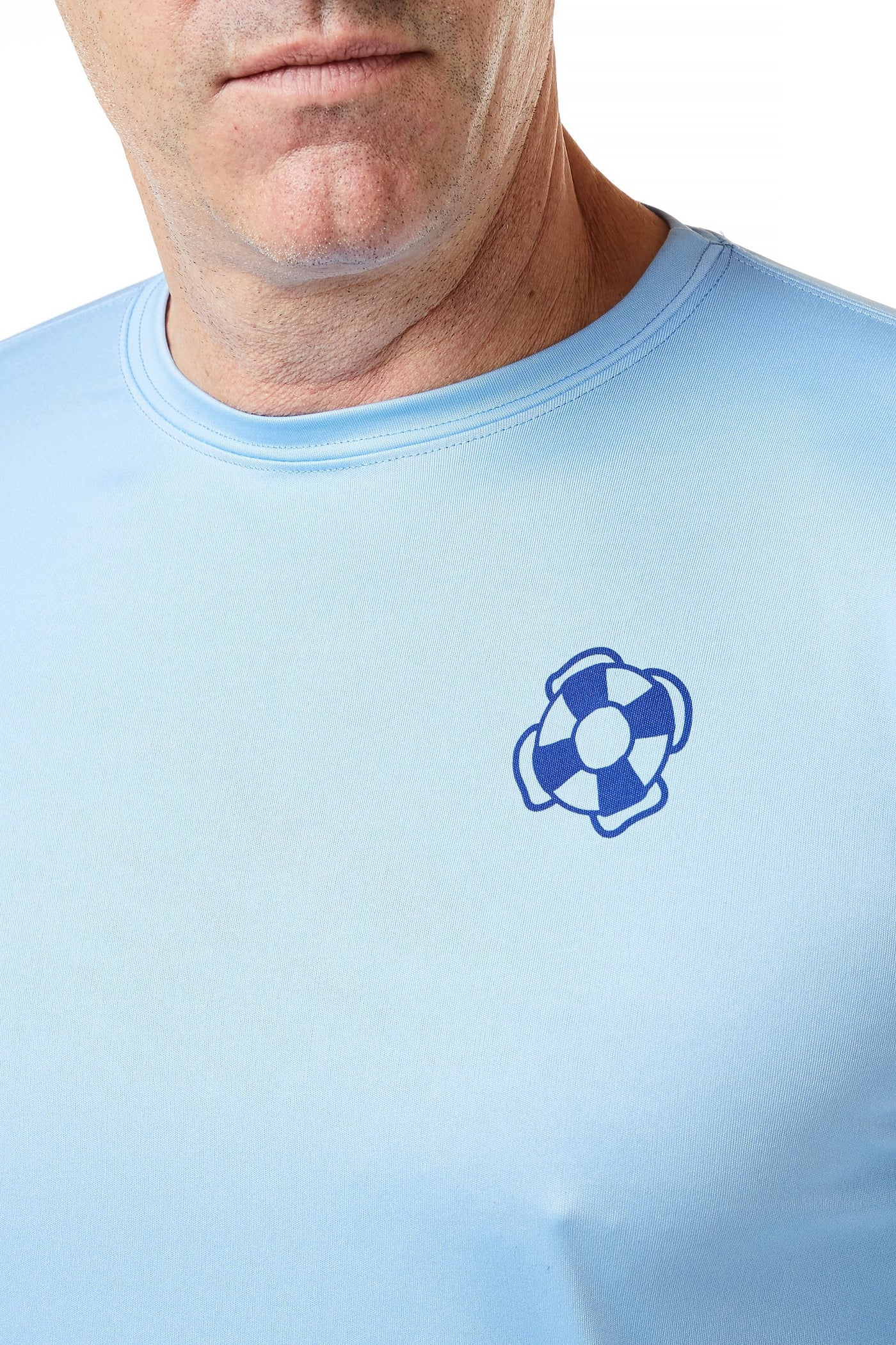 SPF Sun Shirt Light Blue with Lobster - Castaway Nantucket Island