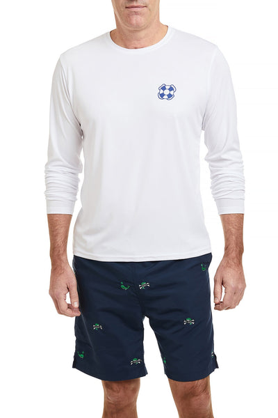 SPF Sun Shirt White with Martini POLOS & TEES Castaway Nantucket Island