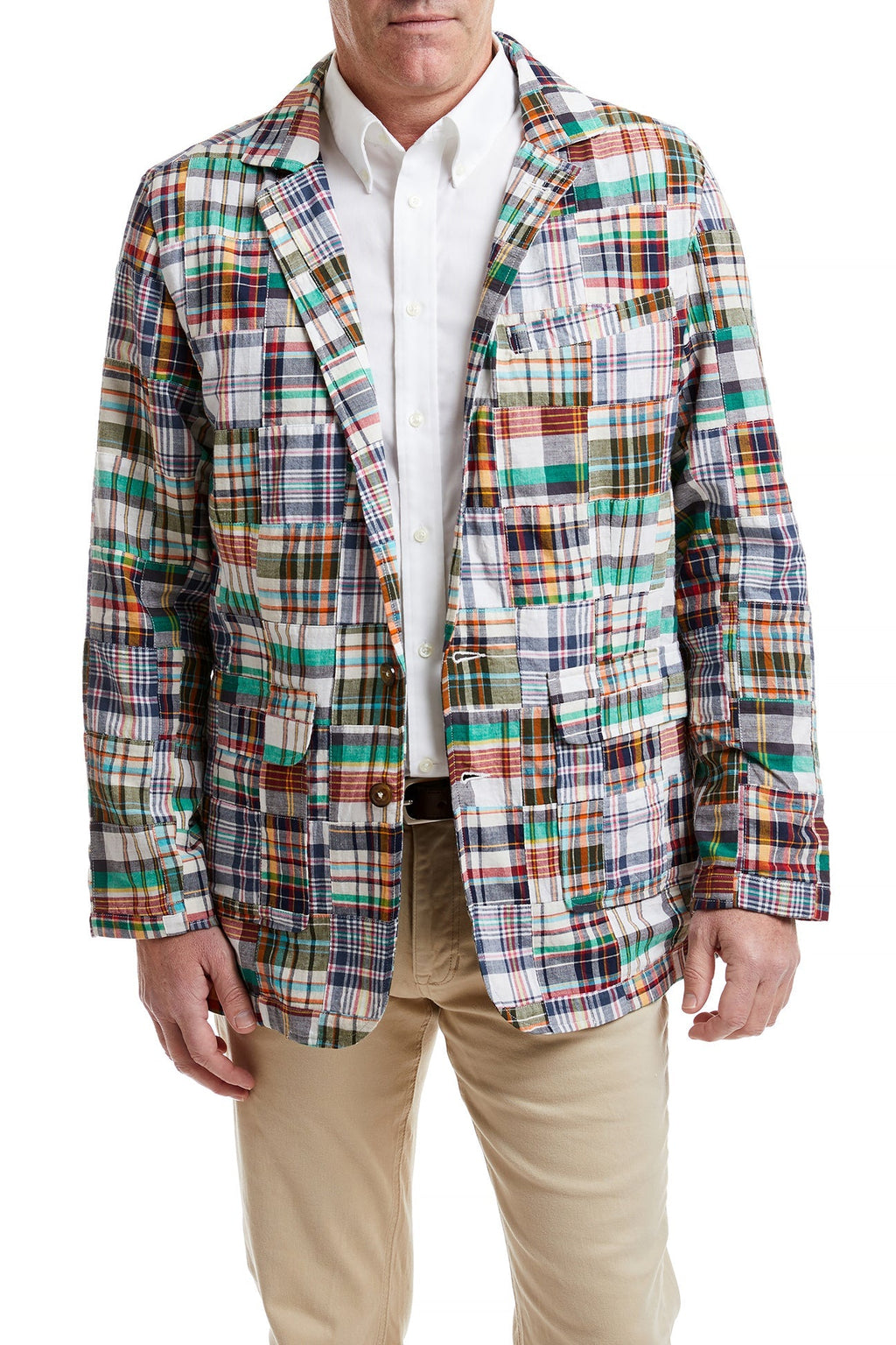 Spinnaker Blazer Osterville Patch Madras MENS OUTERWEAR Castaway Nantucket Island