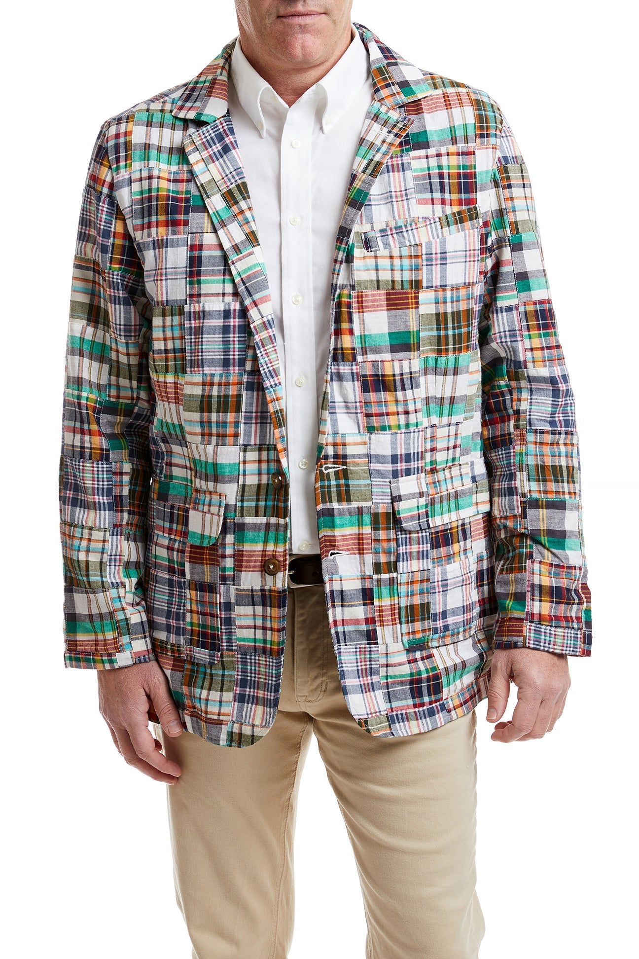 Spinnaker Blazer Osterville Patch Madras MENS OUTERWEAR Castaway Nantucket Island