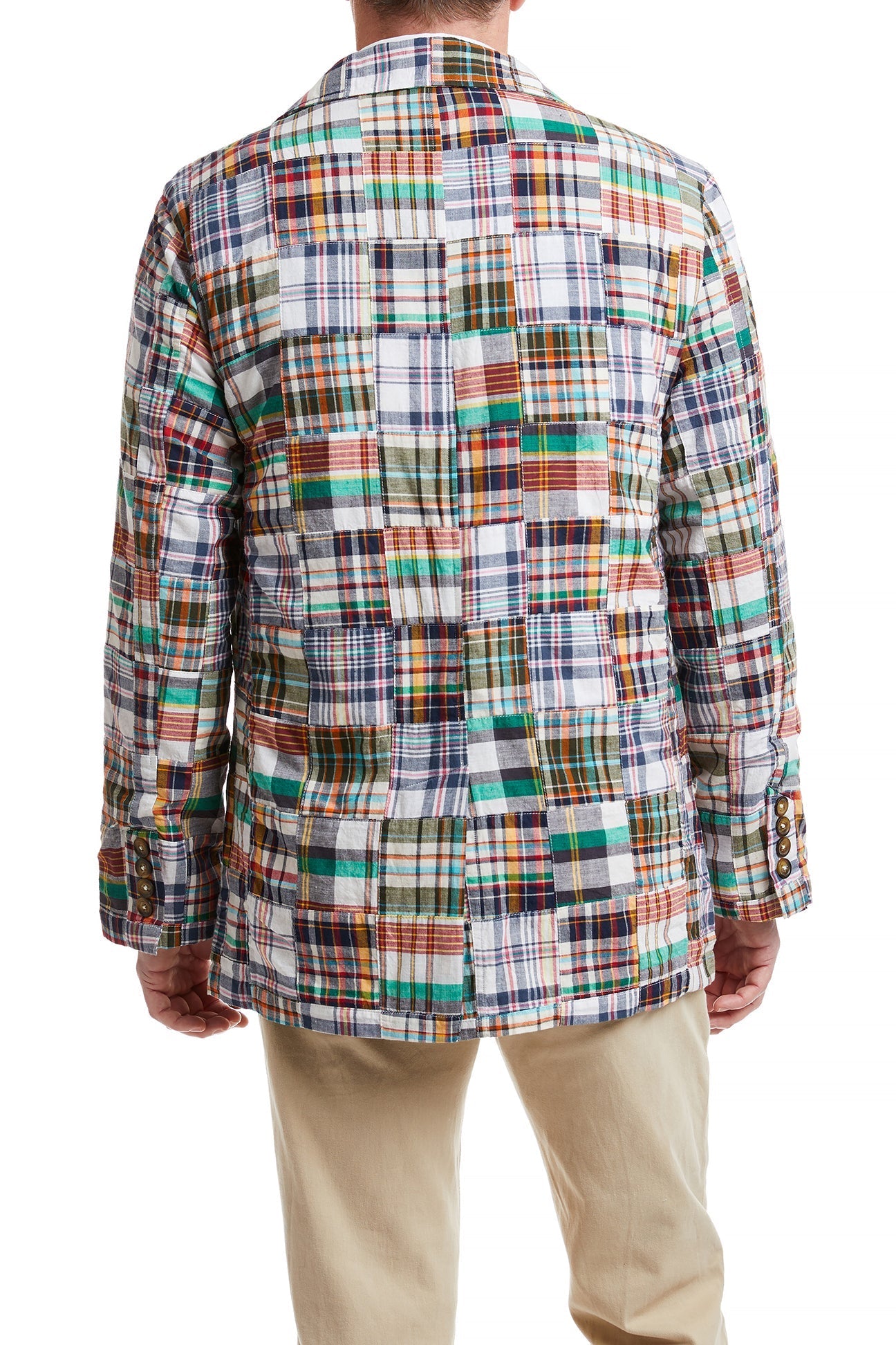 Spinnaker Blazer Osterville Patch Madras MENS OUTERWEAR Castaway Nantucket Island