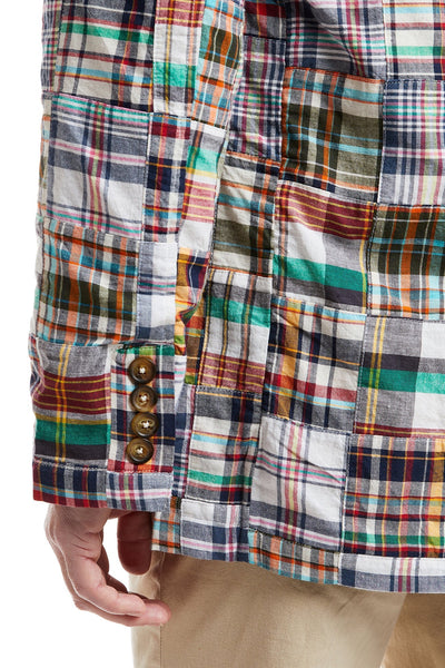Spinnaker Blazer Osterville Patch Madras MENS OUTERWEAR Castaway Nantucket Island