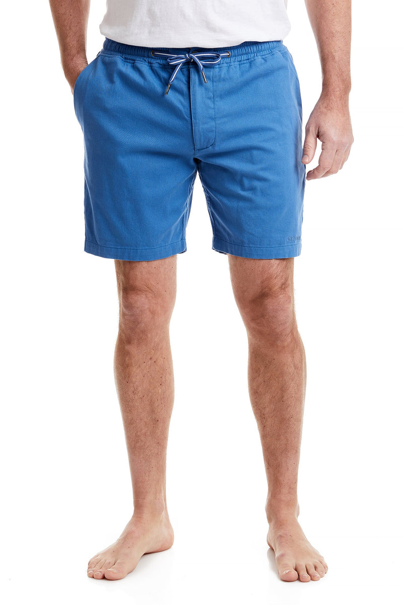 Surf Short Stretch Twill Deep Ocean Blue MENS SHORTS Castaway Nantucket Island