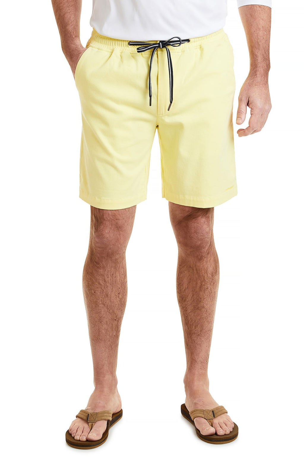 Surf Short Stretch Twill Neon Yellow MENS SHORTS Castaway Nantucket Island