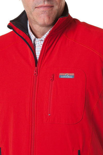 Tidal Wind Vest Cardinal Red - MENS OUTERWEAR - Castaway Nantucket Island