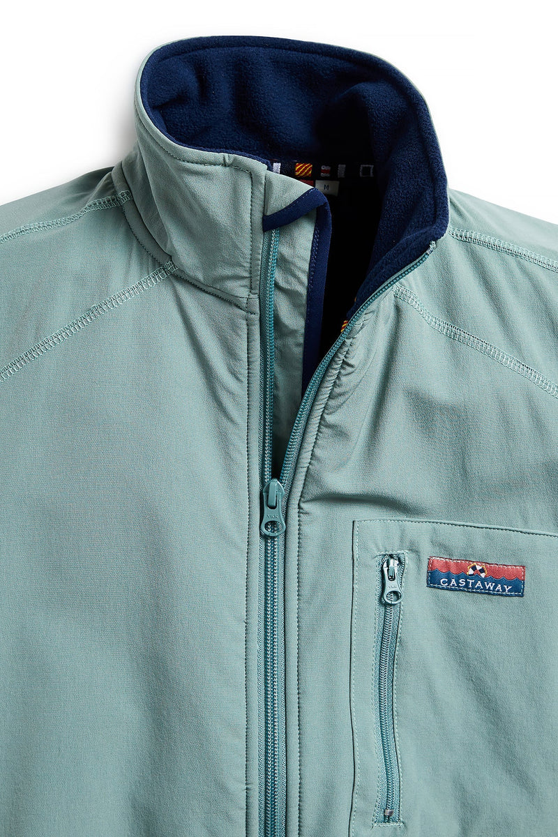 Tidal Wind Vest Moss Green MENS OUTERWEAR Castaway Nantucket Island