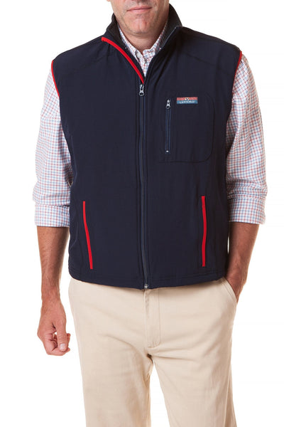 Tidal Wind Vest Nantucket Navy - MENS OUTERWEAR - Castaway Nantucket Island