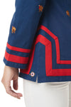 Tunic Top Nantucket Navy with Turkey and Red Trim - Castaway Nantucket Island