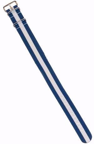Watchband Blue White Blue Stripe - MENS ACCESSORIES - Castaway Nantucket Island